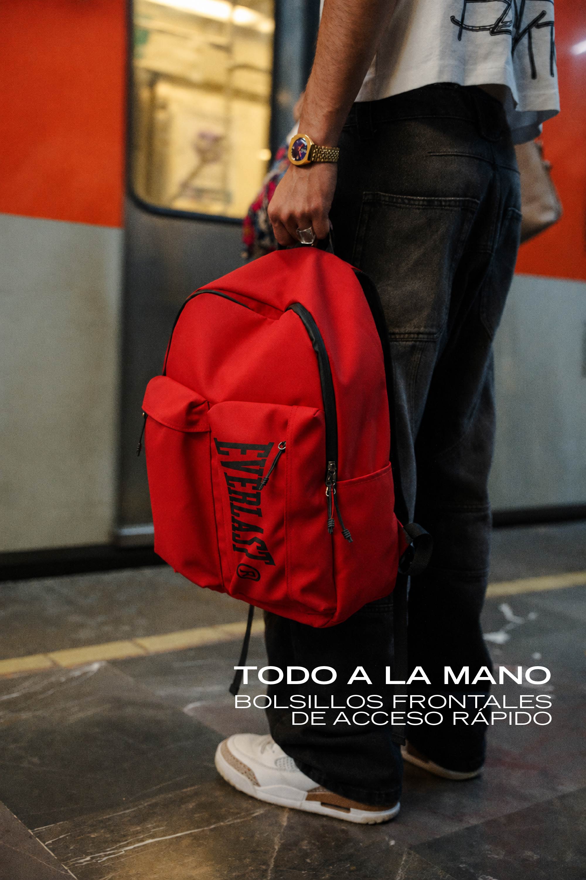 Mochila Retro Rojo
