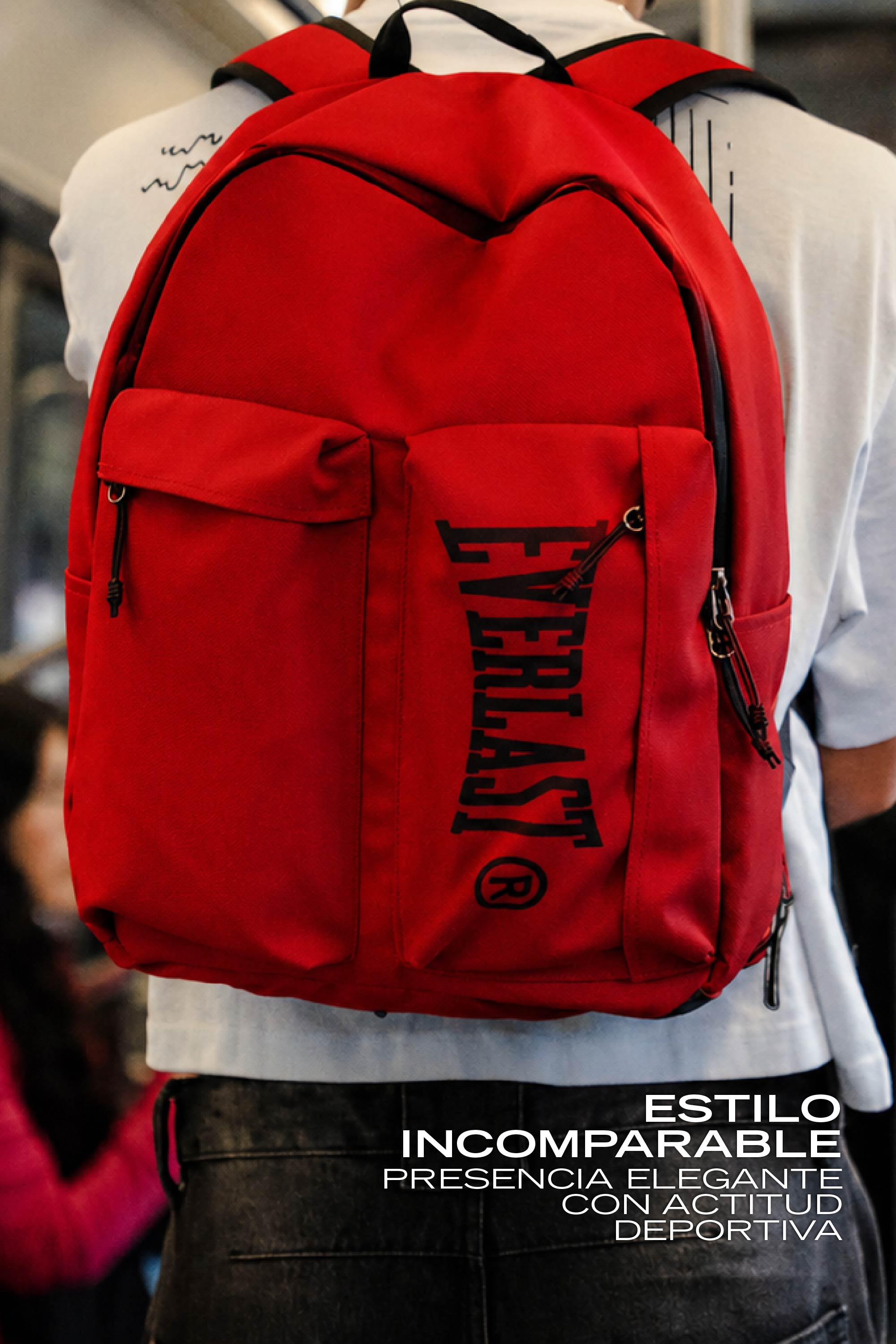 Mochila Retro Rojo