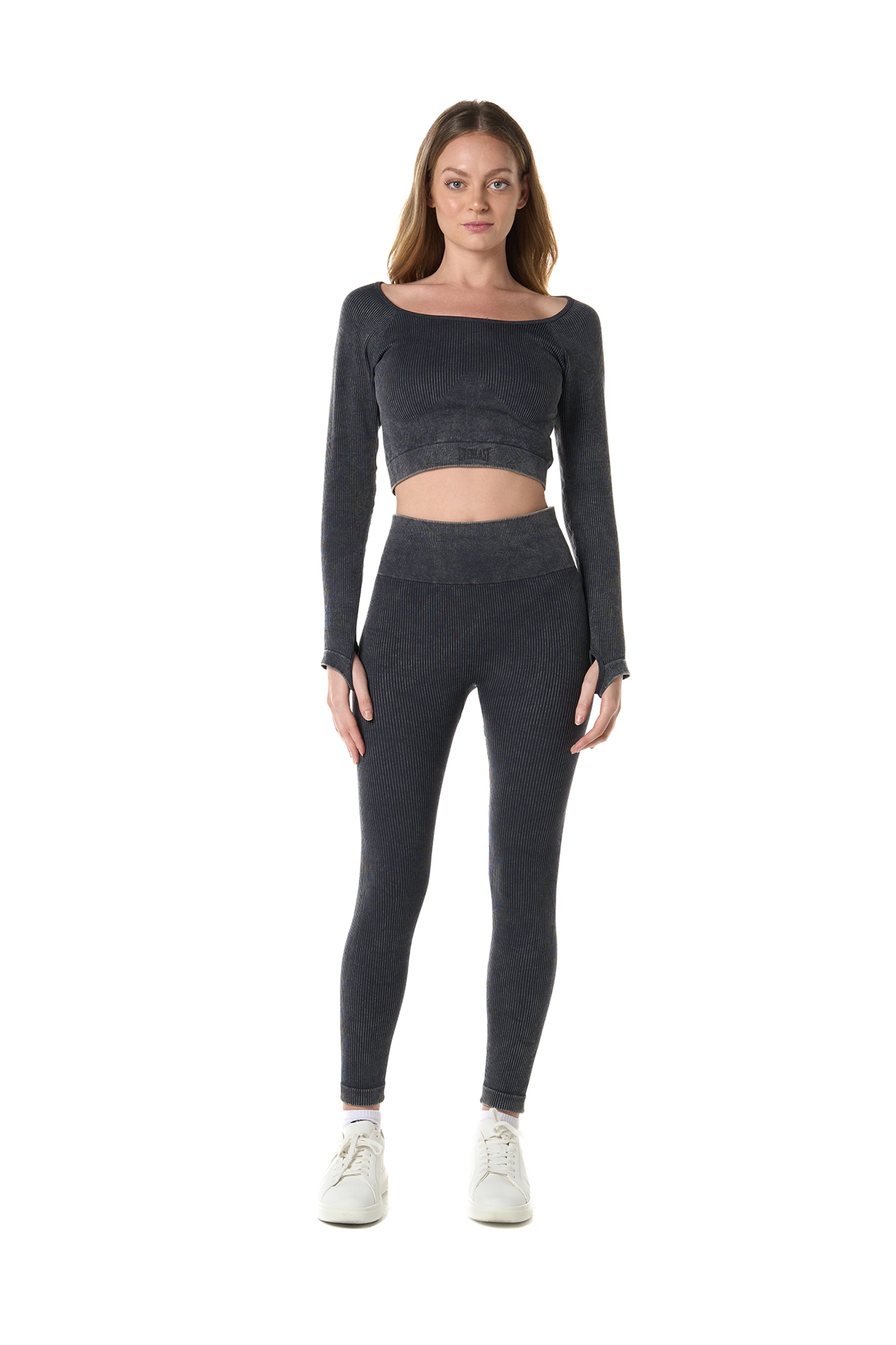 PLAYERA CROP DE MANGA LARGA PURE SHAPE FITNESS ADVANCED