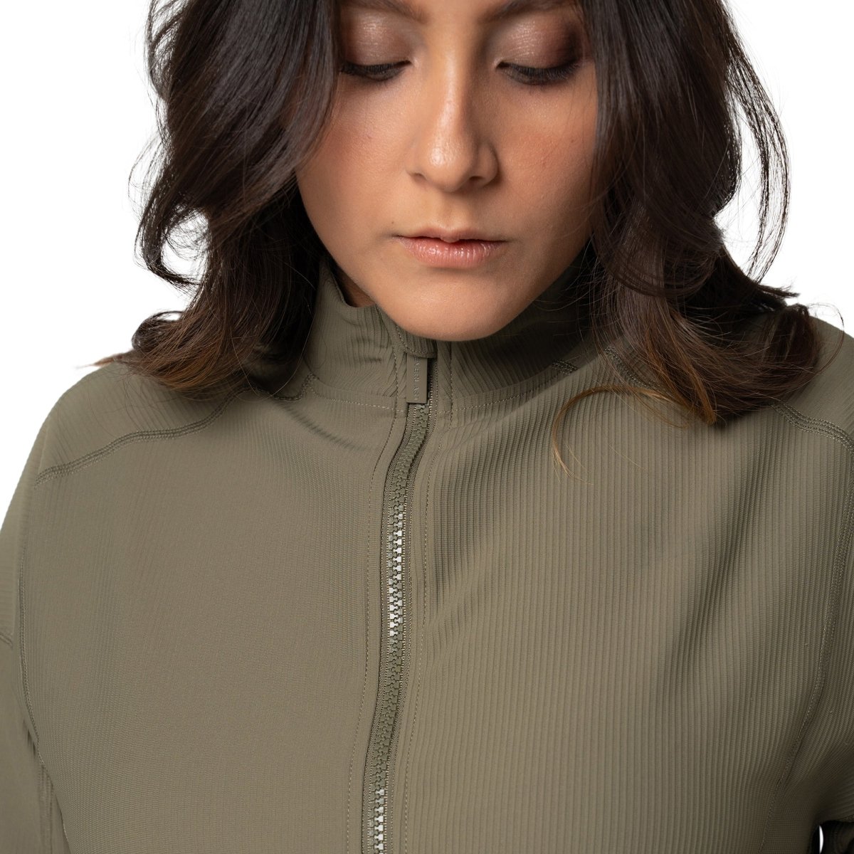 Jacket Harmony Yoga Olivo - Everlast MéxicoJacket Harmony Yoga Olivo