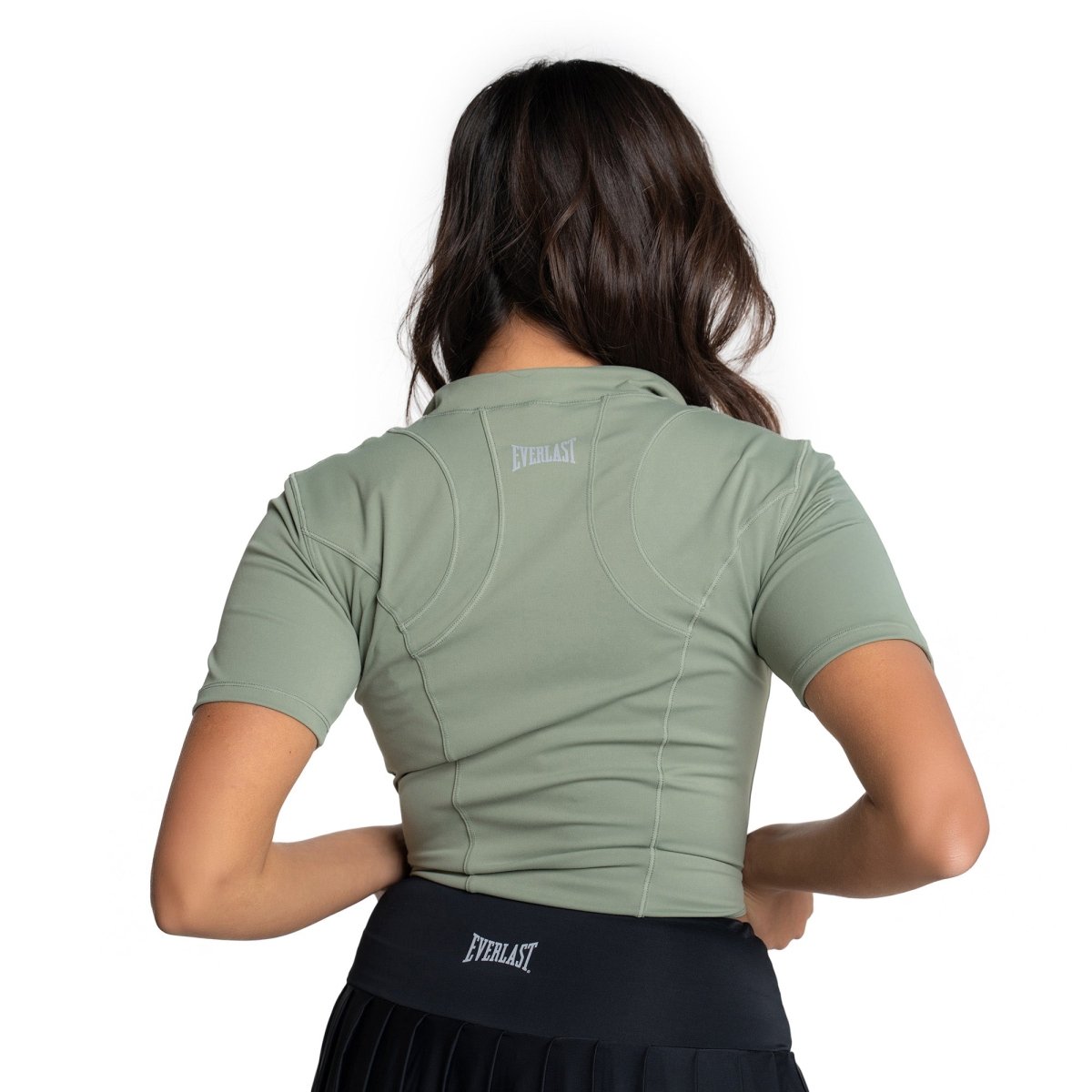 Top Siluette Pro con cierre medio Verde - Everlast MéxicoTop Siluette Pro con cierre medio Verde