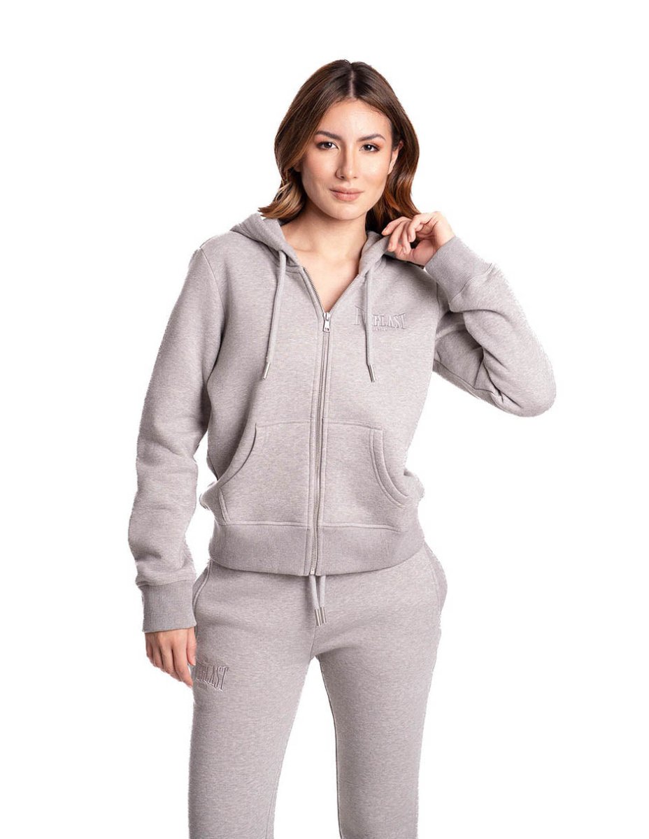 Zip Hoodie Esssentials Winter Silver - Everlast MéxicoZip Hoodie Esssentials Winter Silver