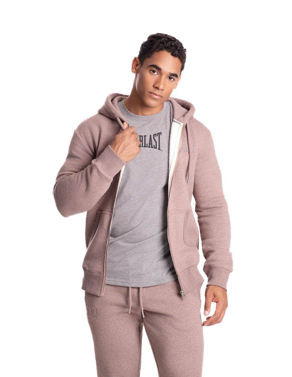 Zip Hoodie Winter Esssentials Taupe - Everlast MéxicoZip Hoodie Winter Esssentials Taupe