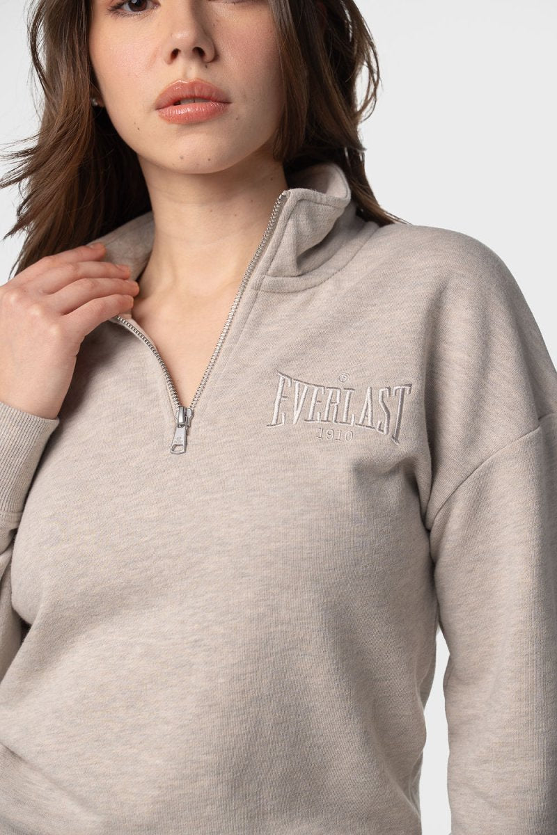 Zip Up Sweater Cool Essentials Light Sand - Everlast MéxicoZip Up Sweater Cool Essentials Light Sand