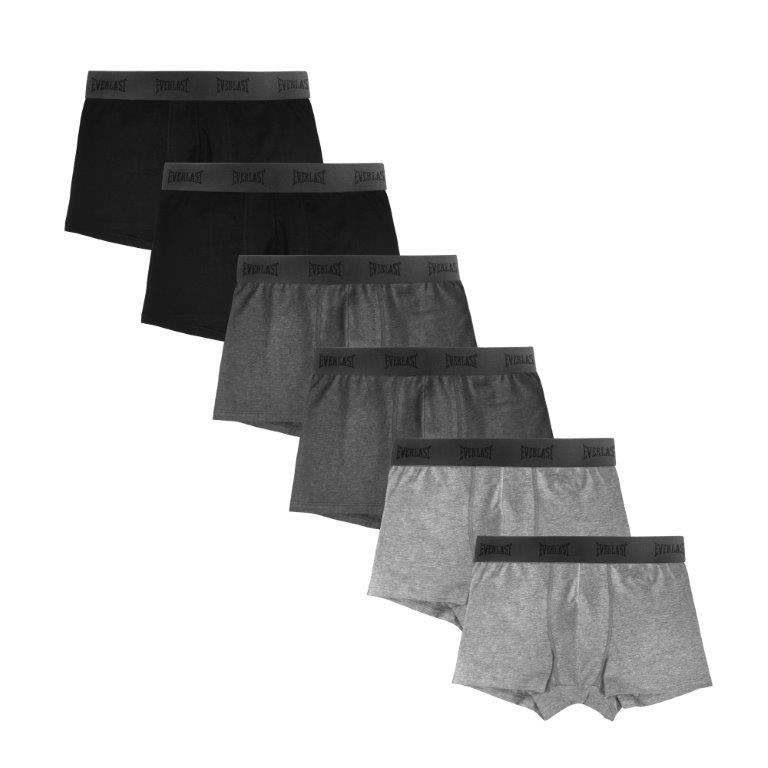 6 Pack Bóxers Ajustados Neutral para Hombre - Everlast México6 Pack Bóxers Ajustados Neutral para Hombre