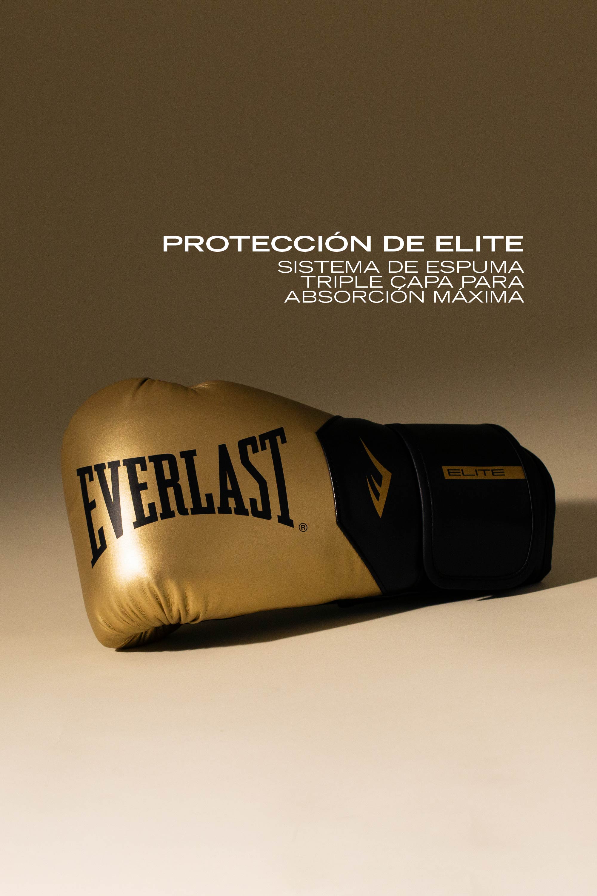 Guantes de Box Elite 2 Dorado Everlast