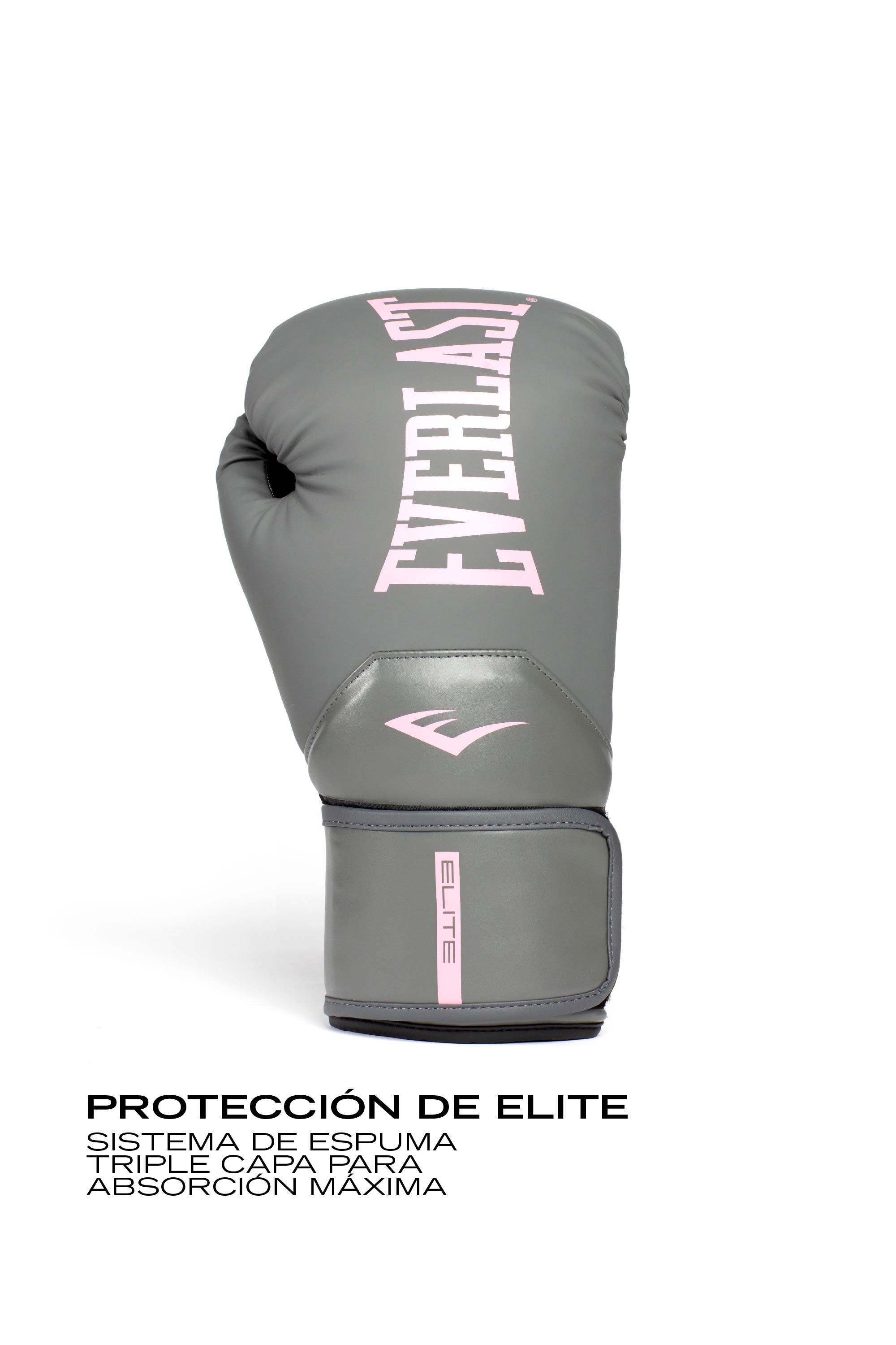 Guantes de Box Elite 2 Gris Rosa Everlast