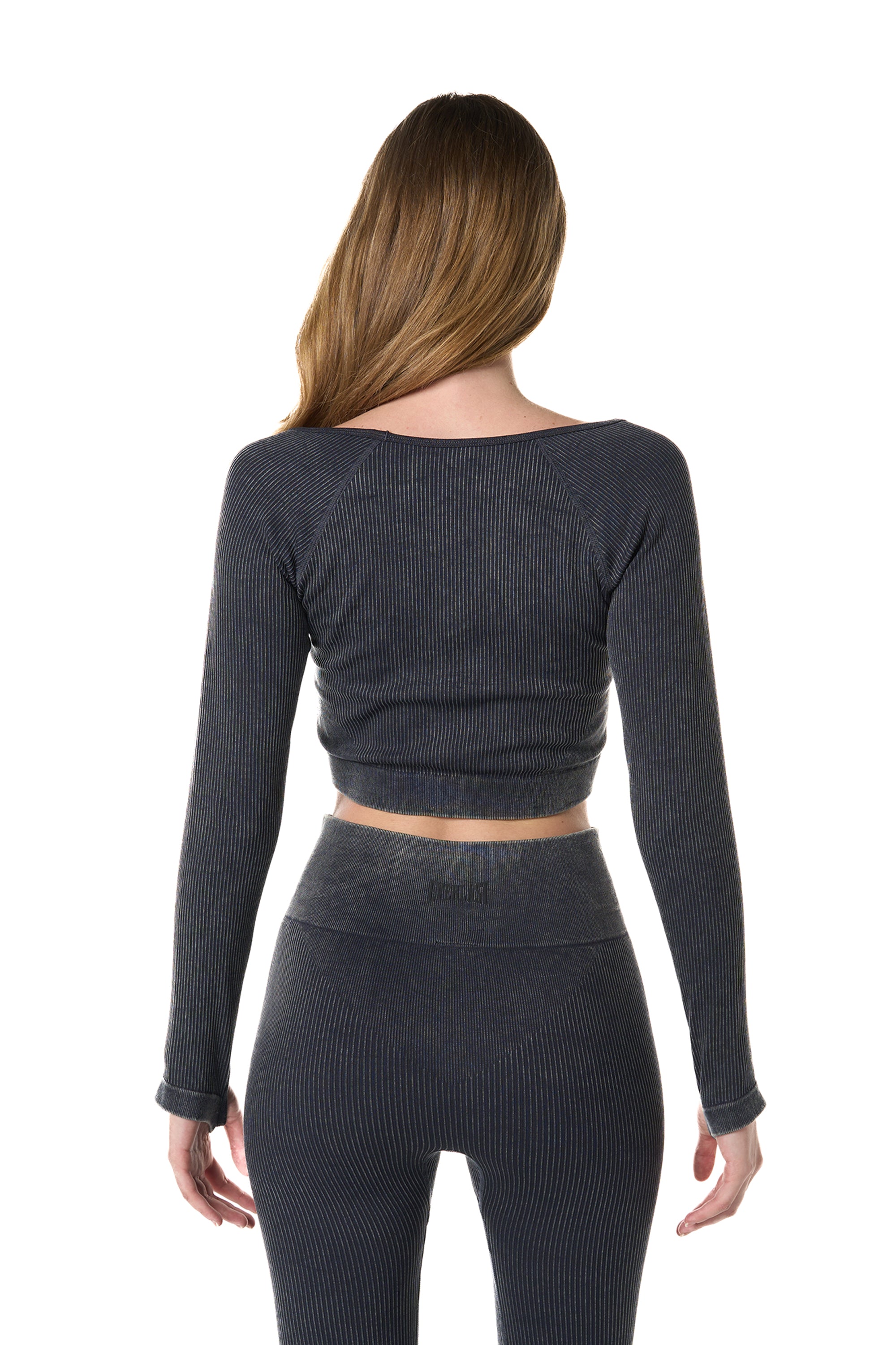 PLAYERA CROP DE MANGA LARGA PURE SHAPE FITNESS ADVANCED