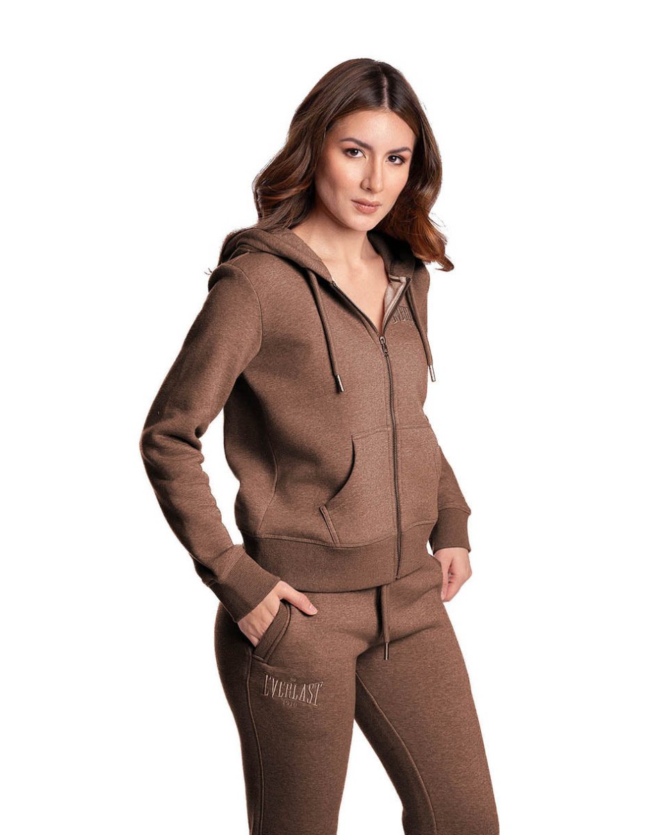 Zip Hoodie Esssentials Winter Coffe - Everlast MéxicoZip Hoodie Esssentials Winter Coffe