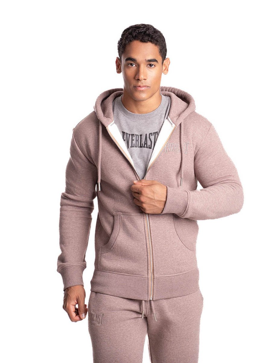 Zip Hoodie Winter Esssentials Taupe - Everlast MéxicoZip Hoodie Winter Esssentials Taupe
