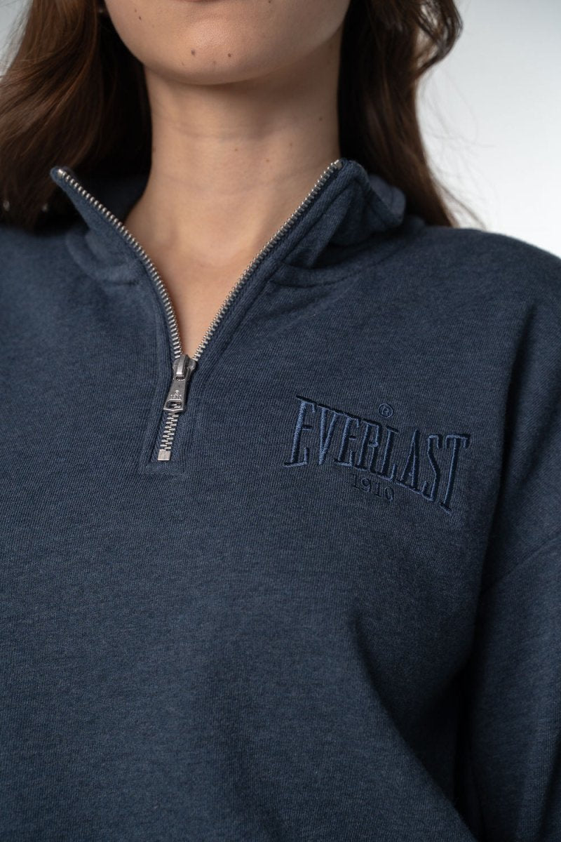 Zip Up Sweater Cool Essentials Night Blue - Everlast MéxicoZip Up Sweater Cool Essentials Night Blue