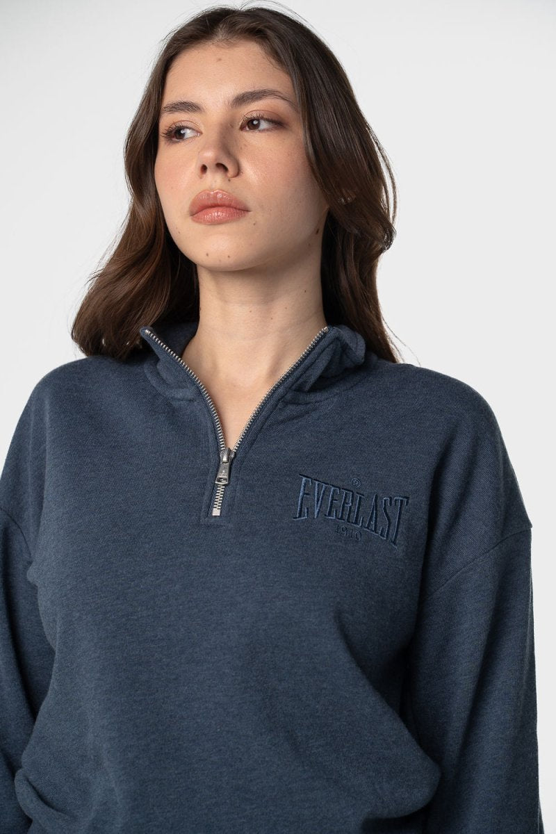 Zip Up Sweater Cool Essentials Night Blue - Everlast MéxicoZip Up Sweater Cool Essentials Night Blue